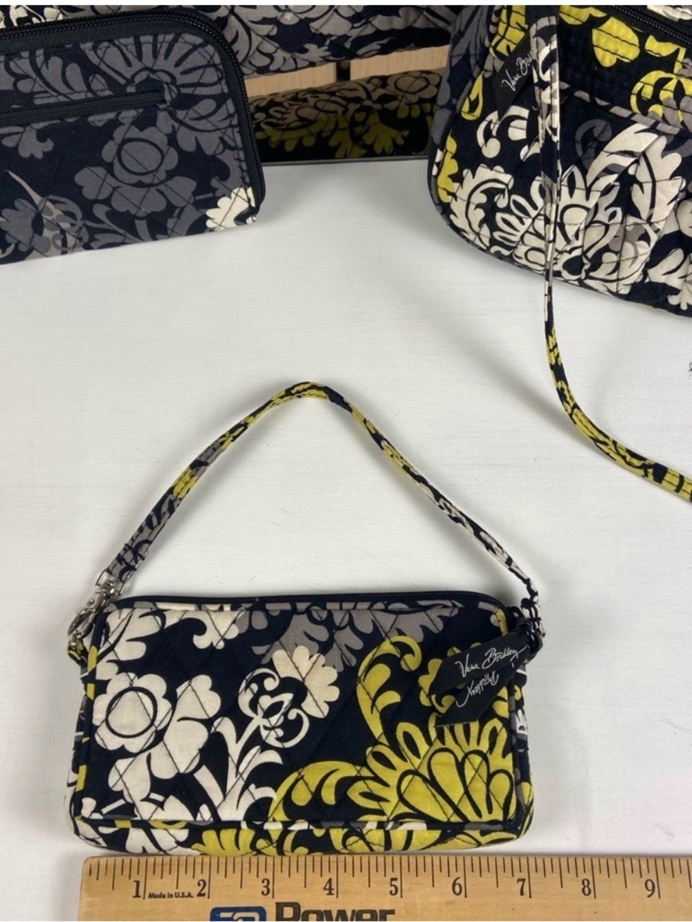 Vera Bradley Baroque 4 Piece Matching Set Tote Purse Wallet Wristlet - Picture 12 of 16